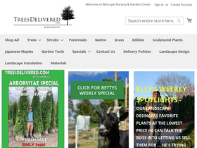 treesdelivered.com homepage screenshot