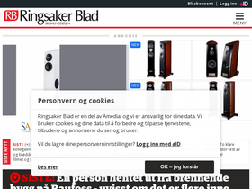 'ringsaker-blad.no' screenshot