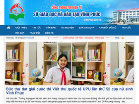 'mnhoaphuong.vinhphuc.edu.vn' screenshot