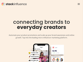 'stackinfluence.com' screenshot