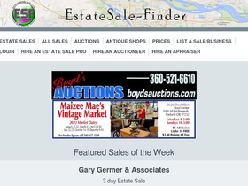 'estatesale-finder.com' screenshot