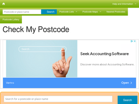 'checkmypostcode.uk' screenshot