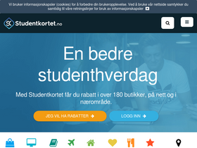 'studentkortet.no' screenshot