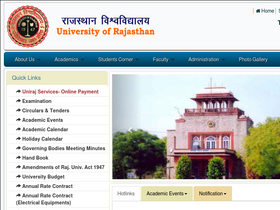 'uniraj.ac.in' screenshot