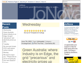 'joannenova.com.au' screenshot