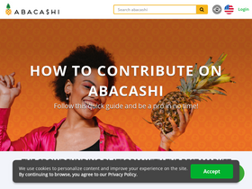'abacashi.com' screenshot