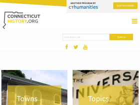 'connecticuthistory.org' screenshot
