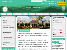 'greentribunal.gov.in' screenshot