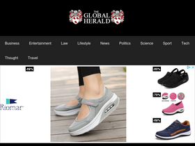 'theglobalherald.com' screenshot