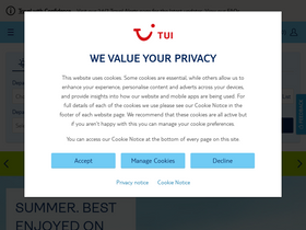 'tui.co.uk' screenshot