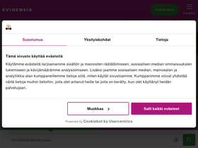 'evidensia.fi' screenshot