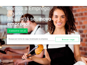 'empregoligado.com.br' screenshot