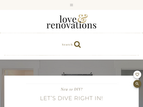 'loveandrenovations.com' screenshot
