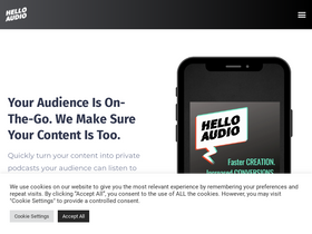 'helloaudio.fm' screenshot