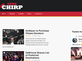 'senschirp.ca' screenshot