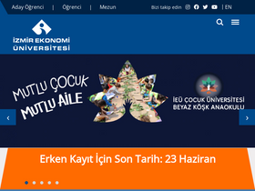 'ieu.edu.tr' screenshot