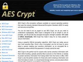 'aescrypt.com' screenshot