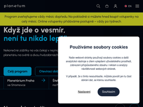 'planetum.cz' screenshot