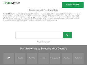 'findermaster.com' screenshot