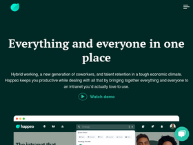 'happeo.com' screenshot