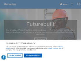 'certainteed.com' screenshot