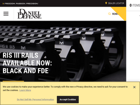 'danieldefense.com' screenshot