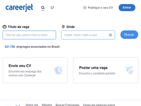 'careerjet.com.br' screenshot