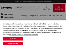 'comfort.no' screenshot