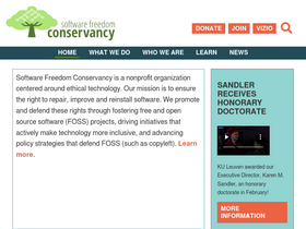 'sfconservancy.org' screenshot