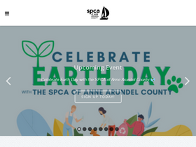 'aacspca.org' screenshot