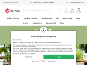 'lights.ie' screenshot