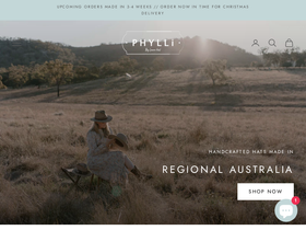 phylli.com.au homepage screenshot