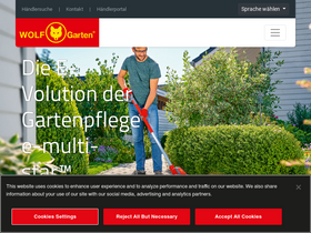 'wolf-garten.com' screenshot