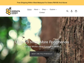 dorsatahoney.com homepage screenshot