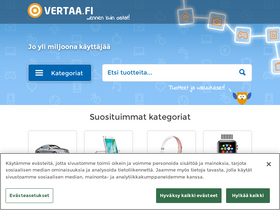 'vertaa.fi' screenshot