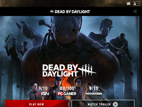 'deadbydaylight.com' screenshot