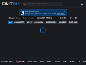 Civitai - Harness AI to create, share, and innovate in multimedia content generation.