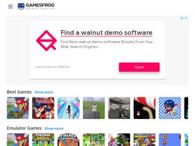 'gamesfrog.com' screenshot