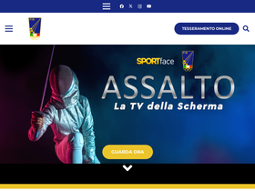 'federscherma.it' screenshot