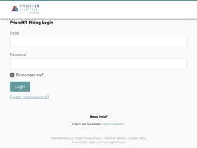 'prismhr-hire.com' screenshot