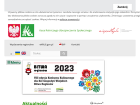 'krus.gov.pl' screenshot