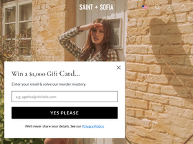 'saintandsofia.com' screenshot