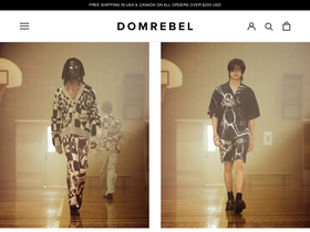 DOMREBEL Montréal website screenshot