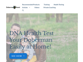 'dobermanplanet.com' screenshot