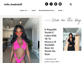 'hellobombshell.com' screenshot