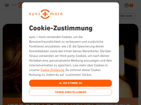'eyesandmore.de' screenshot