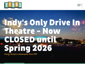 'tibbsdriveintheatre.com' screenshot