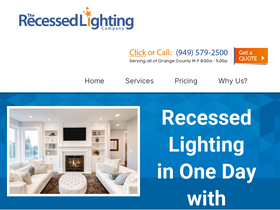 'recessedlighting.com' screenshot