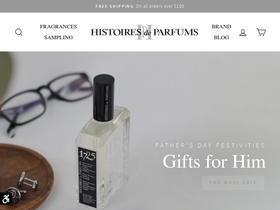 Histoires de Parfums USA homepage screenshot