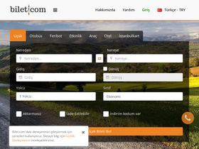 'bilet.com' screenshot